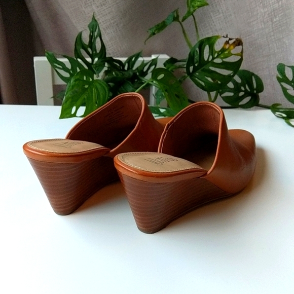 Wittners brown leather wedge shoes Size 38 AU size 7.5 - Picture 4 of 8